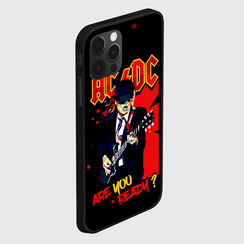 Чехол iPhone 12 Pro ARE YOU REDY? ACDC / 3D-Черный – фото 2