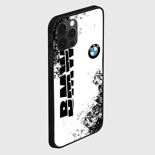 Чехол iPhone 12 Pro BMW БМВ РАЗРЕЗАННОЕ ЛОГО / 3D-Черный – фото 2