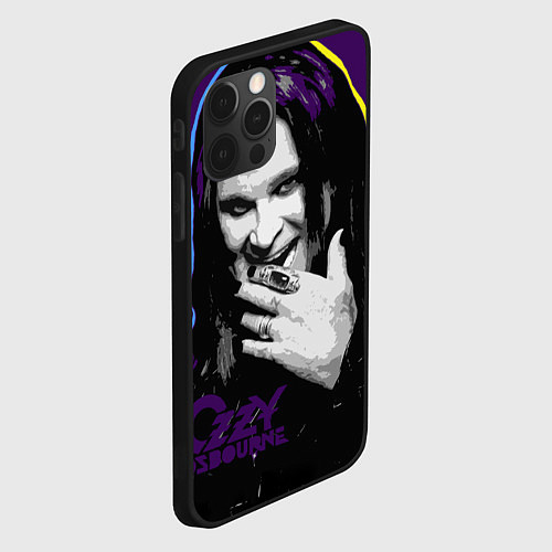 Чехол iPhone 12 Pro Ozzy Osbourne, Оззи Осборн / 3D-Черный – фото 2