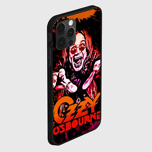 Чехол iPhone 12 Pro Ozzy Osbourne / 3D-Черный – фото 2