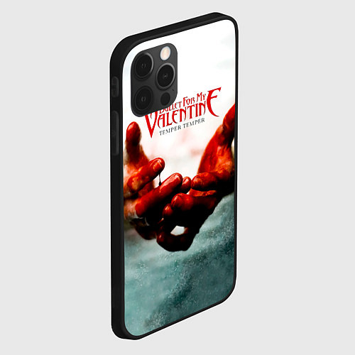 Чехол iPhone 12 Pro Temper Temper - Bullet For My Valentine / 3D-Черный – фото 2