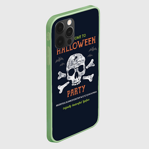 Чехол iPhone 12 Pro Halloween Party / 3D-Салатовый – фото 2