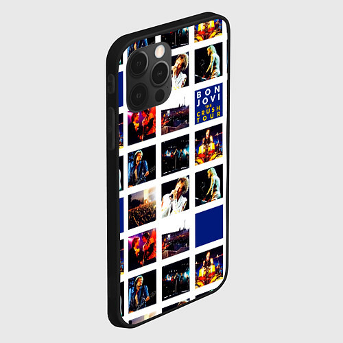 Чехол iPhone 12 Pro The Crush Tour - Bon Jovi / 3D-Черный – фото 2