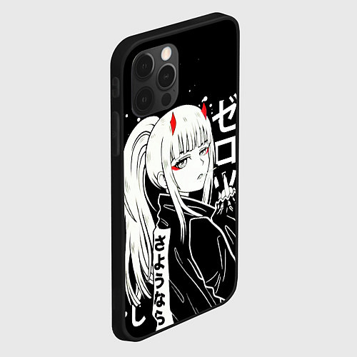 Чехол iPhone 12 Pro Zero Two, Darling in the Franx / 3D-Черный – фото 2