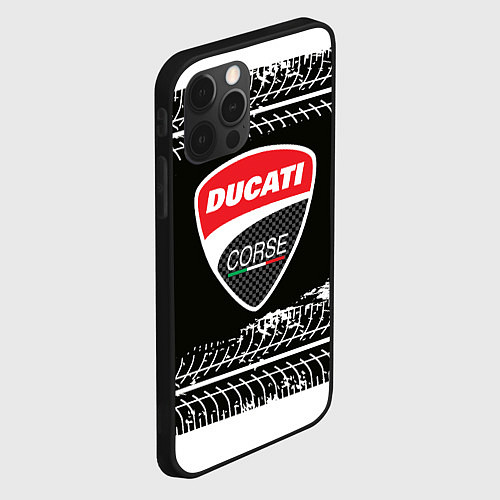Чехол iPhone 12 Pro Ducati Дукати Z / 3D-Черный – фото 2
