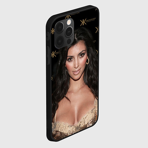 Чехол iPhone 12 Pro Ким Кардашьян / 3D-Черный – фото 2