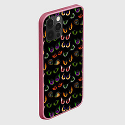 Чехол для iPhone 12 Pro Звериный Взгляд, цвет: 3D-малиновый — фото 2