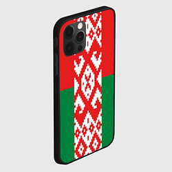 Чехол для iPhone 12 Pro Белоруссия, цвет: 3D-черный — фото 2