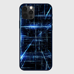 Чехол для iPhone 12 Pro Линии неона, цвет: 3D-черный