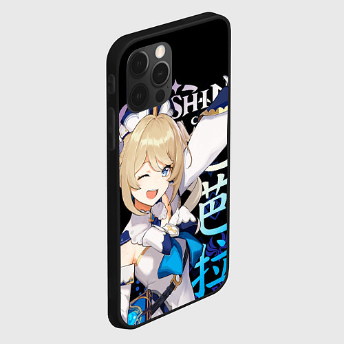 Чехол iPhone 12 Pro Барбара Genshin Impact / 3D-Черный – фото 2