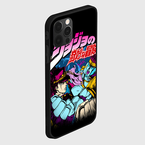 Чехол iPhone 12 Pro Джотаро Star Platinum, JoJos Bizarre Adventure / 3D-Черный – фото 2