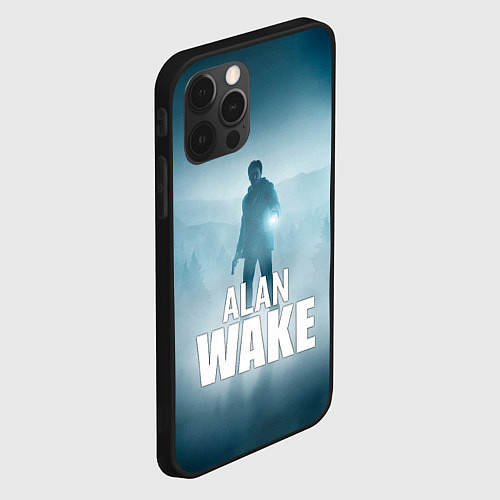 Чехол iPhone 12 Pro Alan Wake Video Game Art / 3D-Черный – фото 2