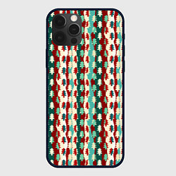 Чехол для iPhone 12 Pro Маленькие Ёлочки, цвет: 3D-черный