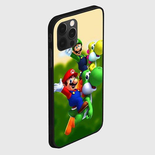 Чехол iPhone 12 Pro 3DMario / 3D-Черный – фото 2