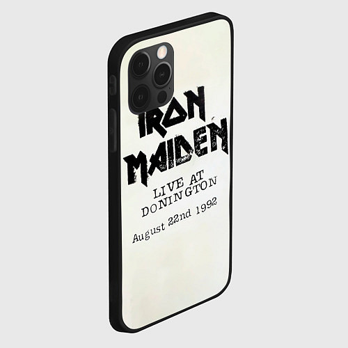 Чехол iPhone 12 Pro Live at Donington - Iron Maiden / 3D-Черный – фото 2