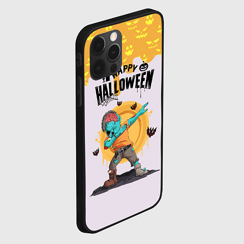 Чехол iPhone 12 Pro Dab zombie halloween / 3D-Черный – фото 2