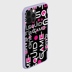 Чехол для iPhone 12 Pro SQUID GAME ЛОГО PINK, цвет: 3D-светло-сиреневый — фото 2