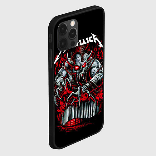 Чехол iPhone 12 Pro Metallica - Hardwired To Self-Destruct / 3D-Черный – фото 2