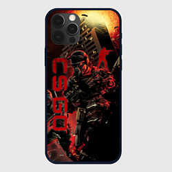 Чехол для iPhone 12 Pro CS GO SPECIAL OPERATION RED ALERT SKIN КС ГО КРАСН, цвет: 3D-черный