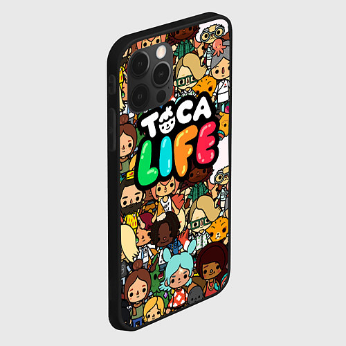 Чехол iPhone 12 Pro Toca Life: Persons / 3D-Черный – фото 2