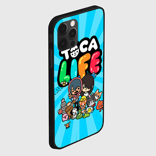 Чехол iPhone 12 Pro Toca Life / 3D-Черный – фото 2