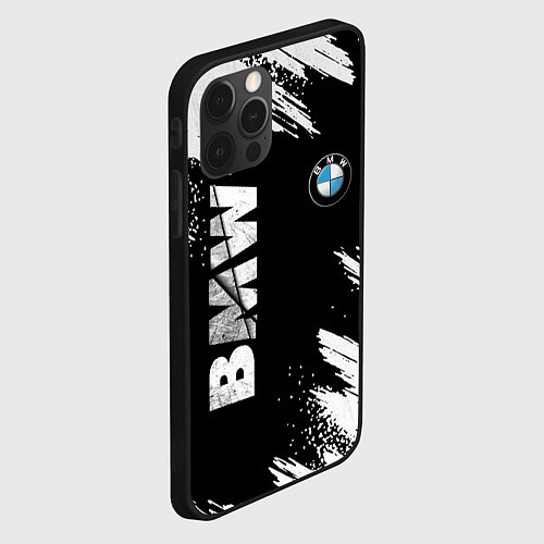 Чехол iPhone 12 Pro BMW GRUNGE БМВ ГРАНЖ / 3D-Черный – фото 2