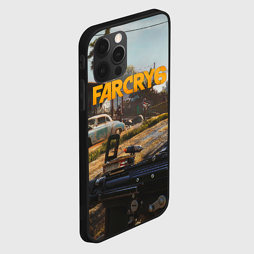 Чехол iPhone 12 Pro Far Cry 6 game art / 3D-Черный – фото 2