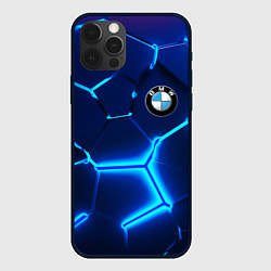 Чехол для iPhone 12 Pro BMW LOGO 3Д ПЛИТЫ ГЕОМЕТРИЯ, цвет: 3D-черный