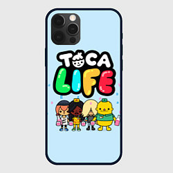 Чехол для iPhone 12 Pro Toca Life: Logo, цвет: 3D-черный