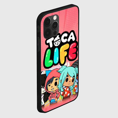 Чехол iPhone 12 Pro Toca Life / 3D-Черный – фото 2