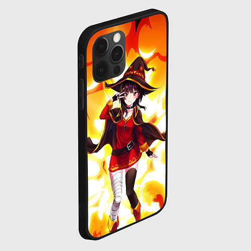 Чехол iPhone 12 Pro MeguminKonoSuba / 3D-Черный – фото 2