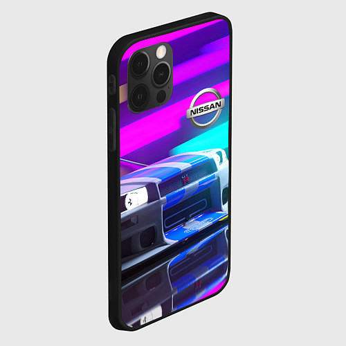 Чехол iPhone 12 Pro NISSAN GT-R SKYLINE / 3D-Черный – фото 2