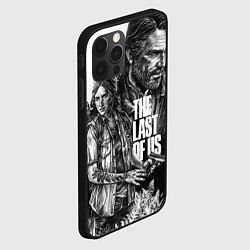 Чехол для iPhone 12 Pro THE LAST OF US ЧЁРНО БЕЛЫЙ, цвет: 3D-черный — фото 2