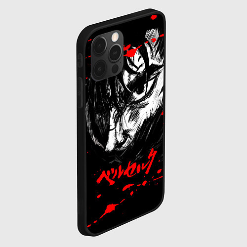 Чехол iPhone 12 Pro ГАТС БЕРСЕРК BERSERK / 3D-Черный – фото 2