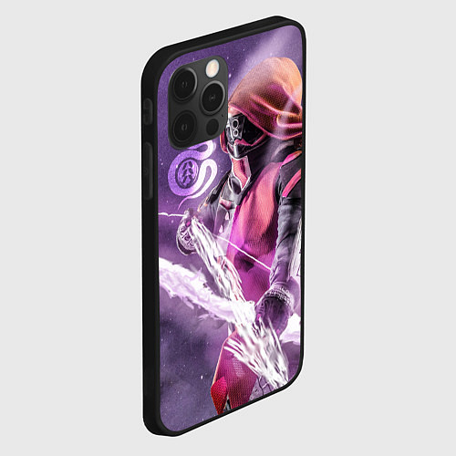 Чехол iPhone 12 Pro DESTINY 2 HUNTER LOGO / 3D-Черный – фото 2