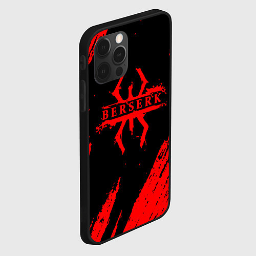 Чехол iPhone 12 Pro Берсерк - Berserk / 3D-Черный – фото 2