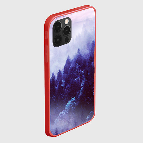 Чехол iPhone 12 Pro ЛЕСНОЙ ТУМАН / 3D-Красный – фото 2
