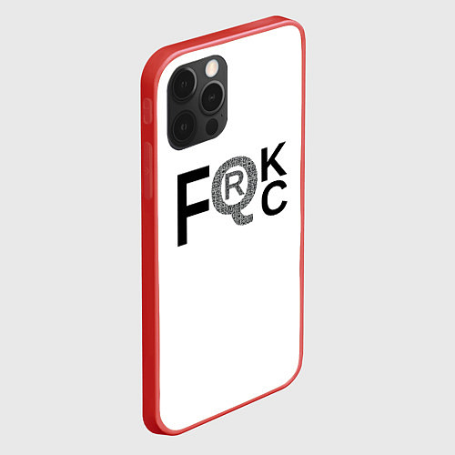 Чехол iPhone 12 Pro FQRck - Локдаун / 3D-Красный – фото 2