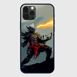 Чехол для iPhone 12 Pro Dragonborne is here, цвет: 3D-черный