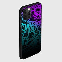 Чехол для iPhone 12 Pro НЕОНОВОЕ ГРАФФИТИ NEON, цвет: 3D-черный — фото 2