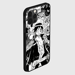 Чехол для iPhone 12 Pro Ван Пис, One Piece, манга, цвет: 3D-черный — фото 2