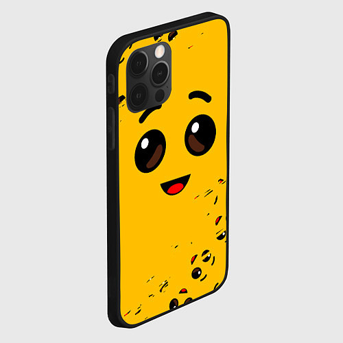 Чехол iPhone 12 Pro FORTNITE BANANA FACE ФОРТНАЙТ БАНАН / 3D-Черный – фото 2