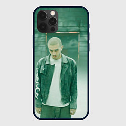 Чехол для iPhone 12 Pro Хаски в комнате, цвет: 3D-черный