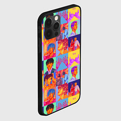 Чехол для iPhone 12 Pro BTS БТС БИТИЭС АРТ ВСЕ УЧАСТНИКИ, цвет: 3D-черный — фото 2