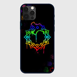 Чехол для iPhone 12 Pro МЕЛИОДАС 7 СМЕРТНЫХ ГРЕХОВ ЦВЕТНОЙ, цвет: 3D-черный