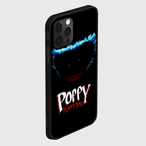 Чехол iPhone 12 Pro Poppy Playtime: Huggy Wuggy / 3D-Черный – фото 2