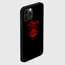 Чехол для iPhone 12 Pro Believe in Devils, цвет: 3D-черный — фото 2