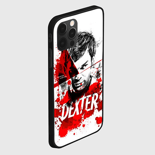 Чехол iPhone 12 Pro Декстер Морган портрет / 3D-Черный – фото 2