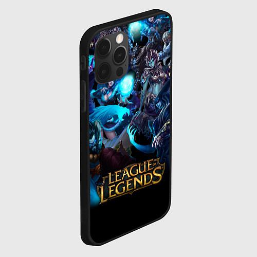 Чехол iPhone 12 Pro LEAGUE OF LEGENDS ЛИГА ЛЕГЕНД ГЕРОИ / 3D-Черный – фото 2