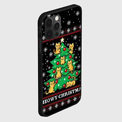 Чехол для iPhone 12 Pro MEOWY CHRISTMAS 2022, цвет: 3D-черный — фото 2
